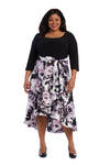 R&M Richards High Low Mother of the Bride Print Dress 5050W - The Dress Outlet