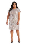 R&M Richards Short Mother of the Bride Dress 5051W - The Dress Outlet