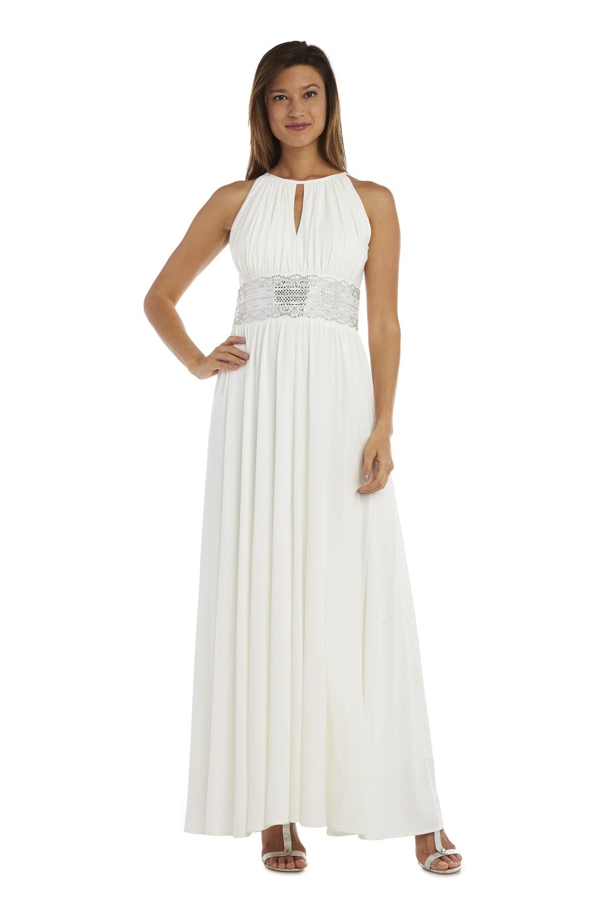 R&M Richards Long Sleeveless Maxi Dress 5078 - The Dress Outlet