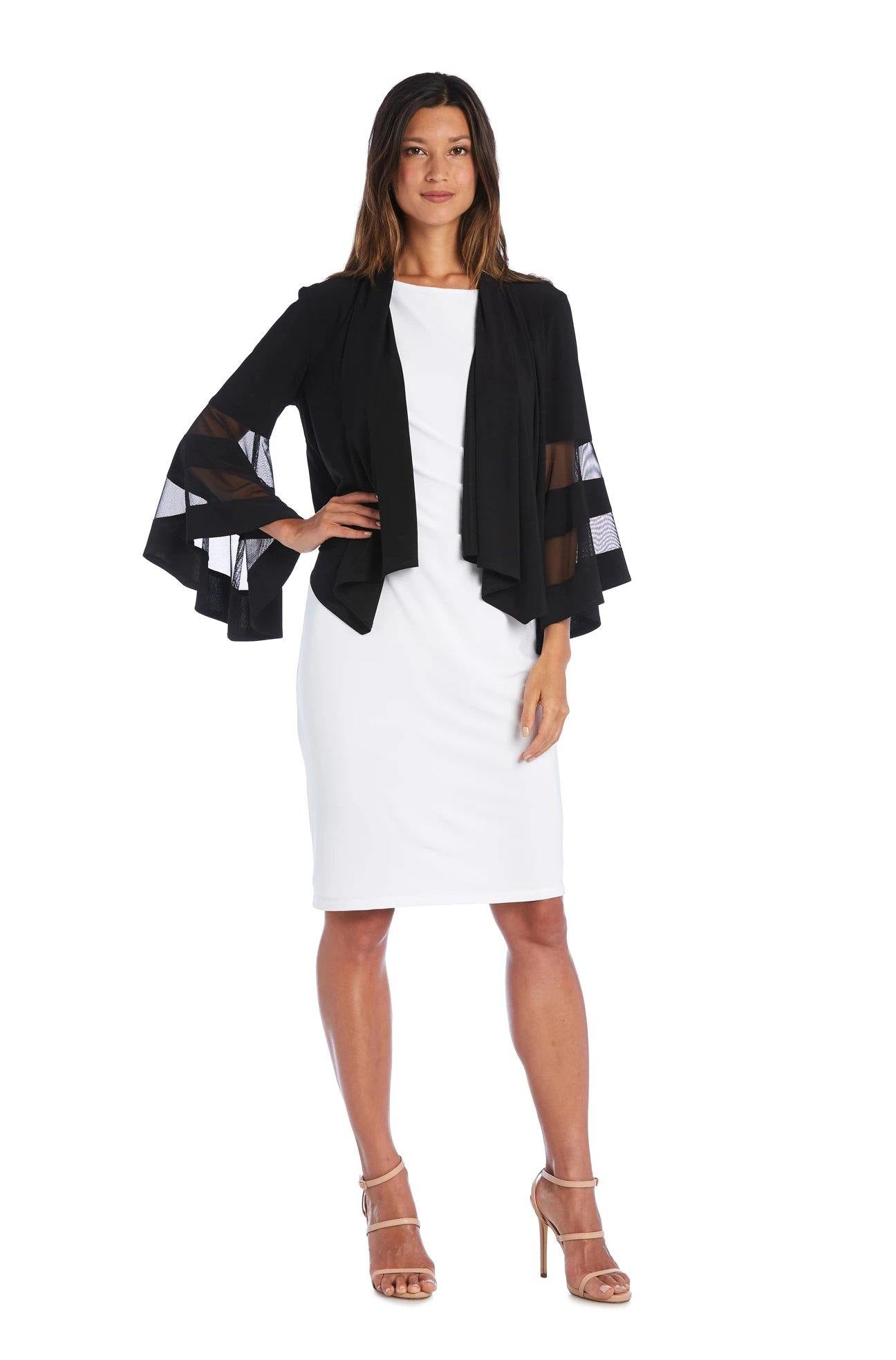 R&M Richards Full Sleeves Open Bolero Jacket 5268 - The Dress Outlet