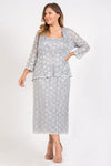 R&M Richards Long Plus Size Mother of the Bride Dress - The Dress Outlet R&M Richards