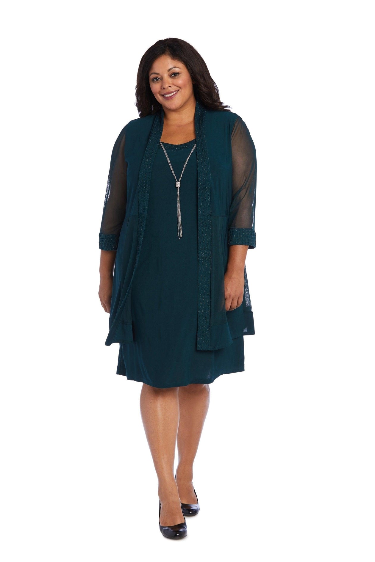 Short Evening Dress Bell Sleeve Dress R&M Richards Wholesale Boutique  Fashion