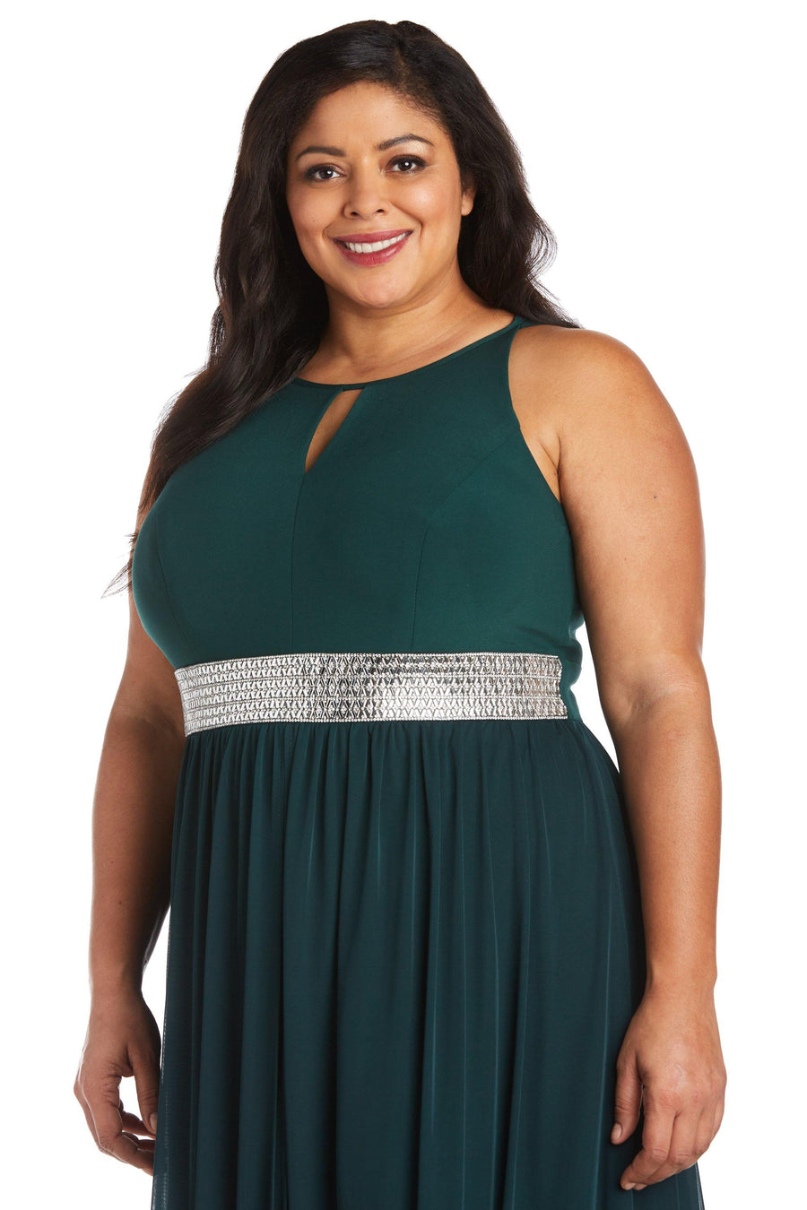 R&M Richards Plus Size Formal Long Dress 5405W - The Dress Outlet