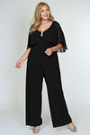 R&M Richards Plus Size Pant Jump Suit 5412W - The Dress Outlet