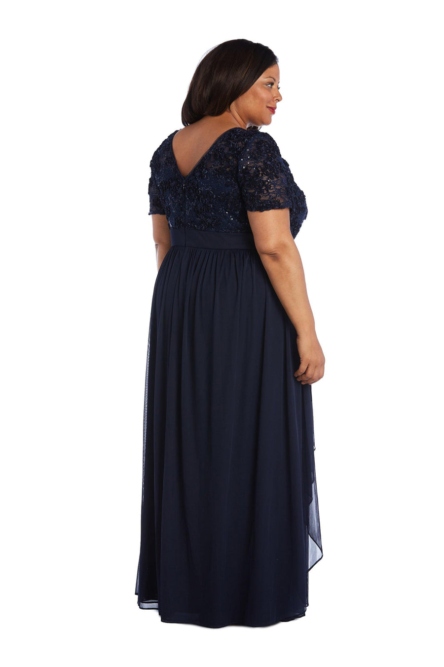 R&M Richards Long Formal Plus Size Dress 5516W - The Dress Outlet