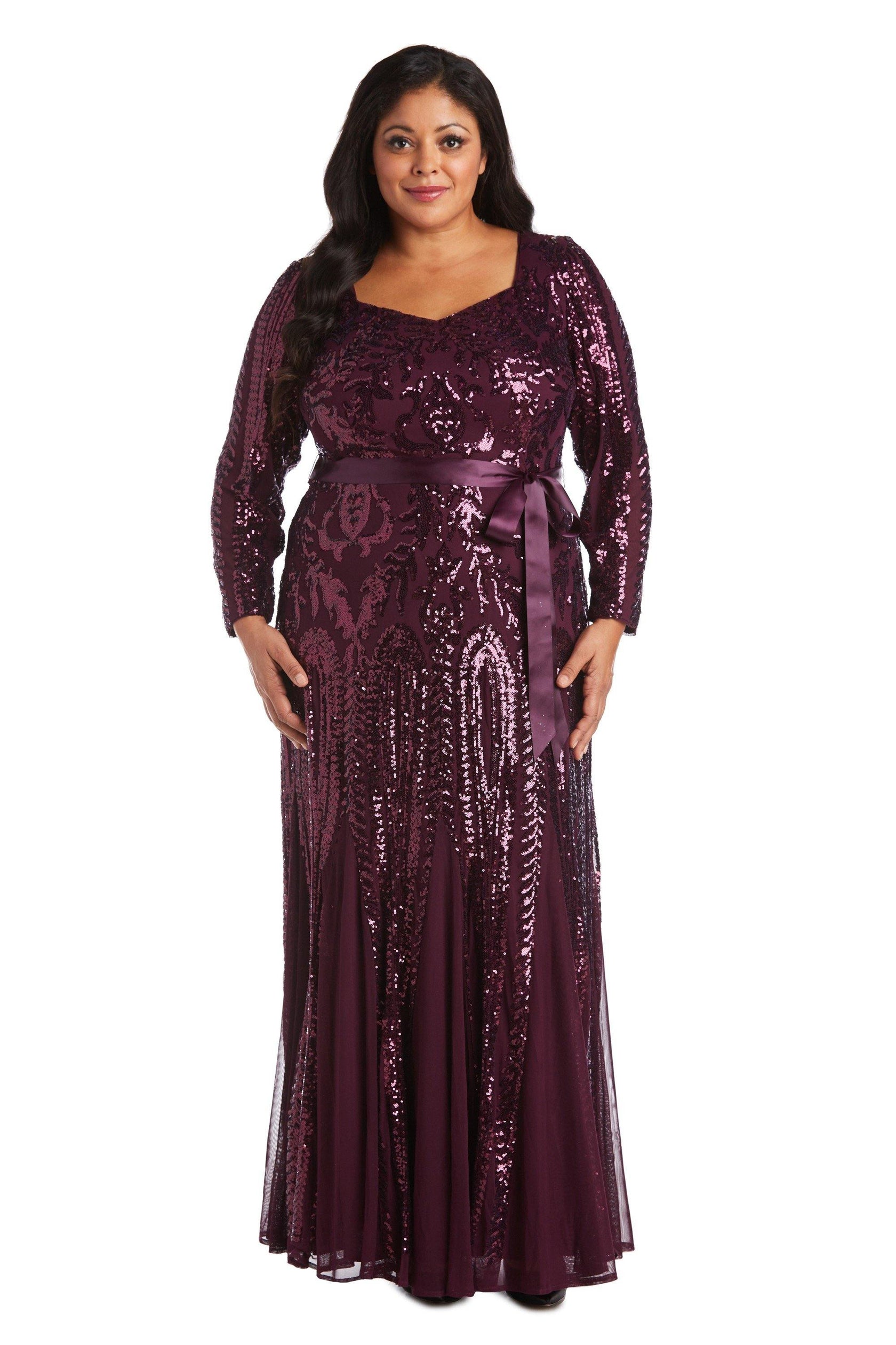 R&M Richards 5623W Long Plus Size Evening Dress for $148.99 – The Dress ...