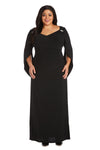 Mother of the Bride Dresses Long Formal Plus Size Dress Black