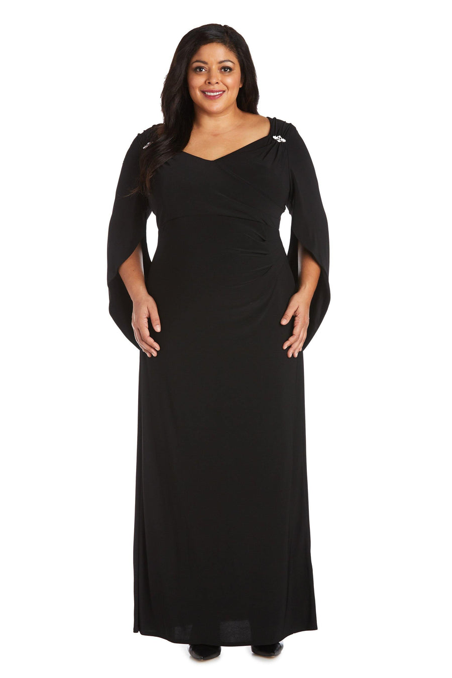 R&M Richards Long Formal Plus Size Dress Sale - The Dress Outlet