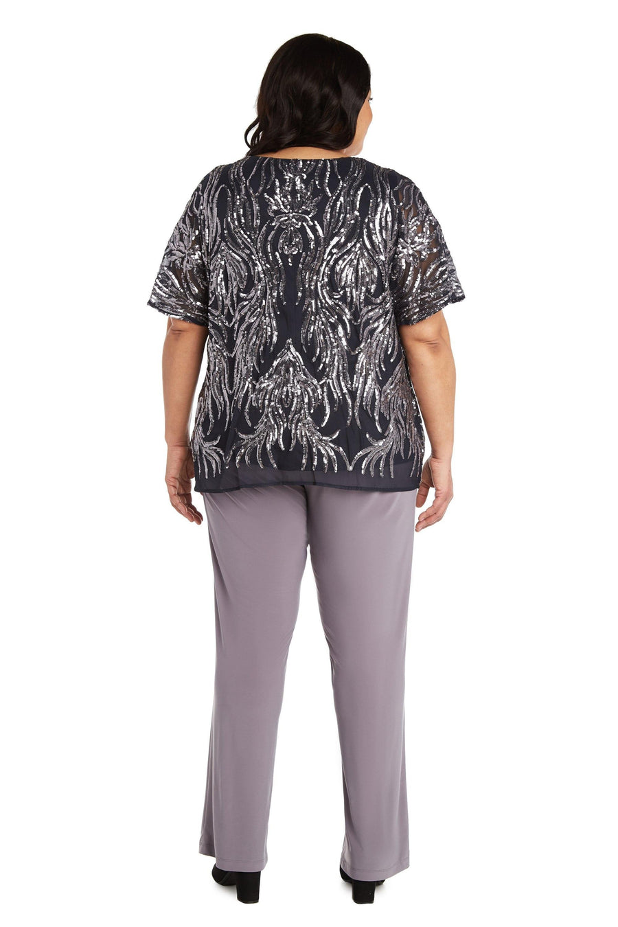 R&M Richards Plus Size Butterfly Sleeve Top 7001W - The Dress Outlet