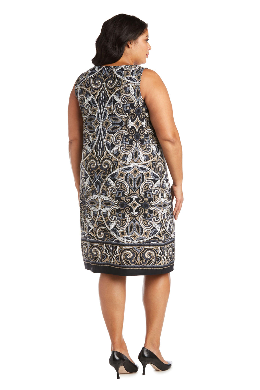 R&M Richards Short Plus Size Jacket Dress 7037W - The Dress Outlet