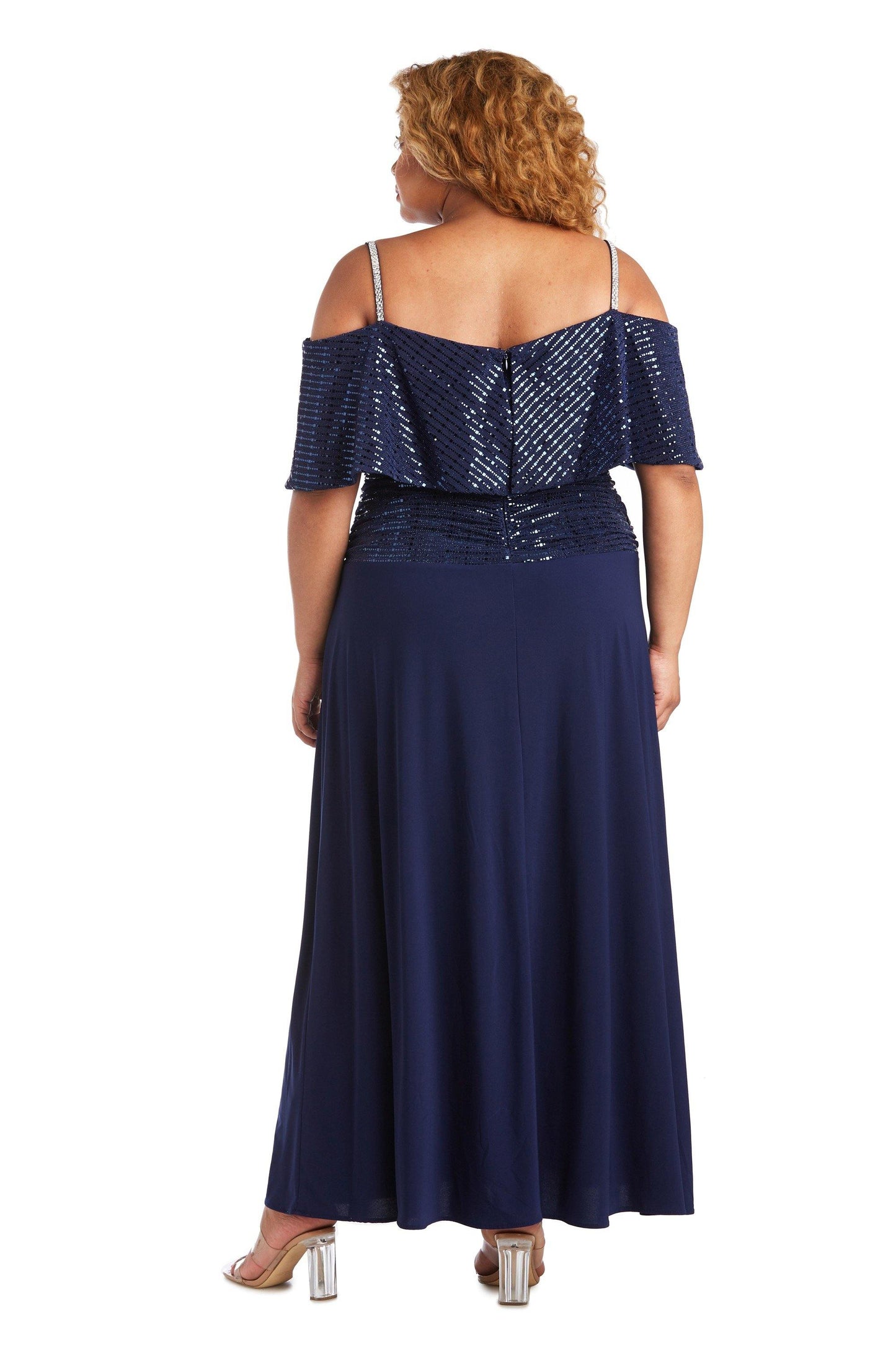 R&M Richards Plus Size Formal Long Dress 7047W - The Dress Outlet