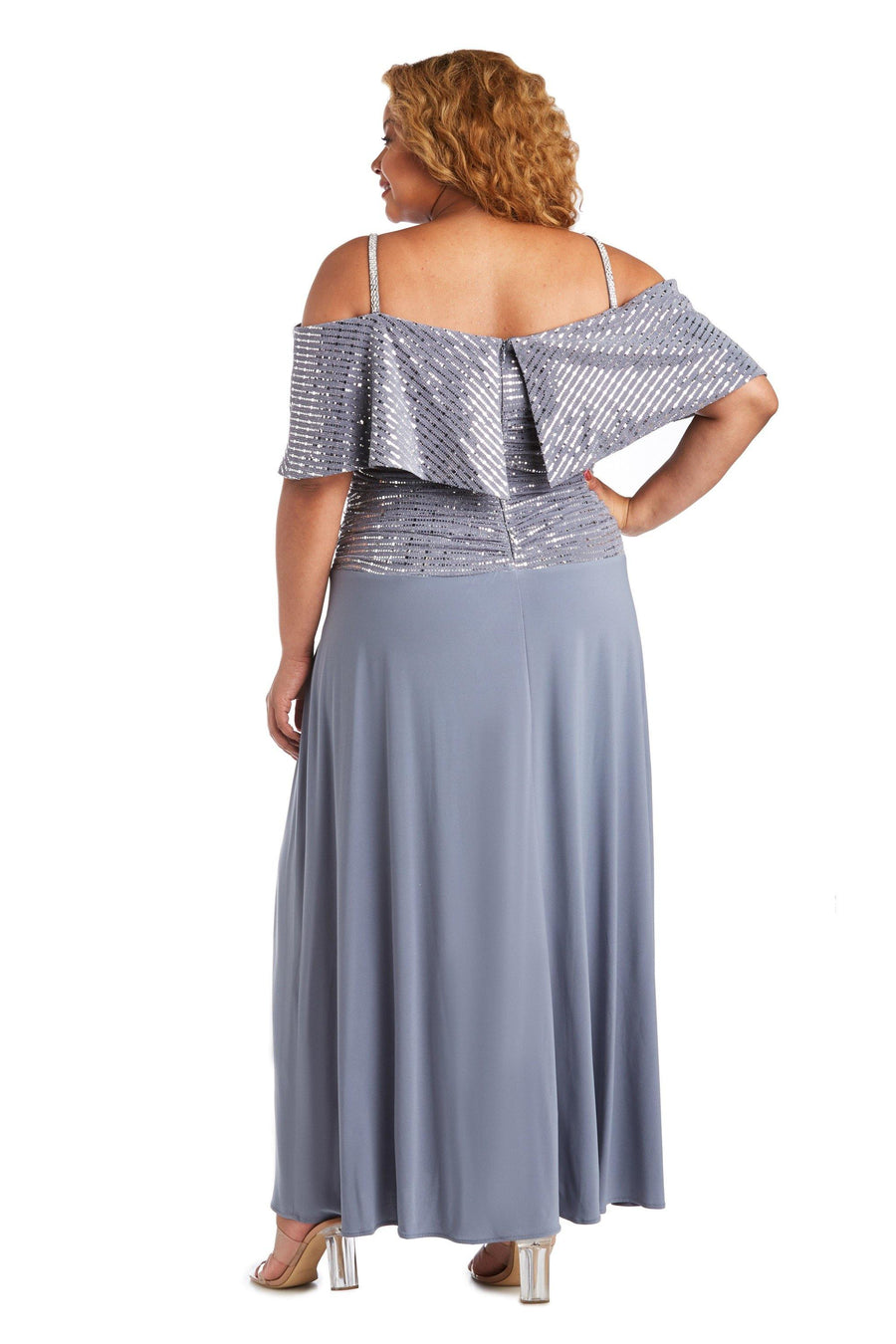 R&M Richards Plus Size Formal Long Dress 7047W - The Dress Outlet