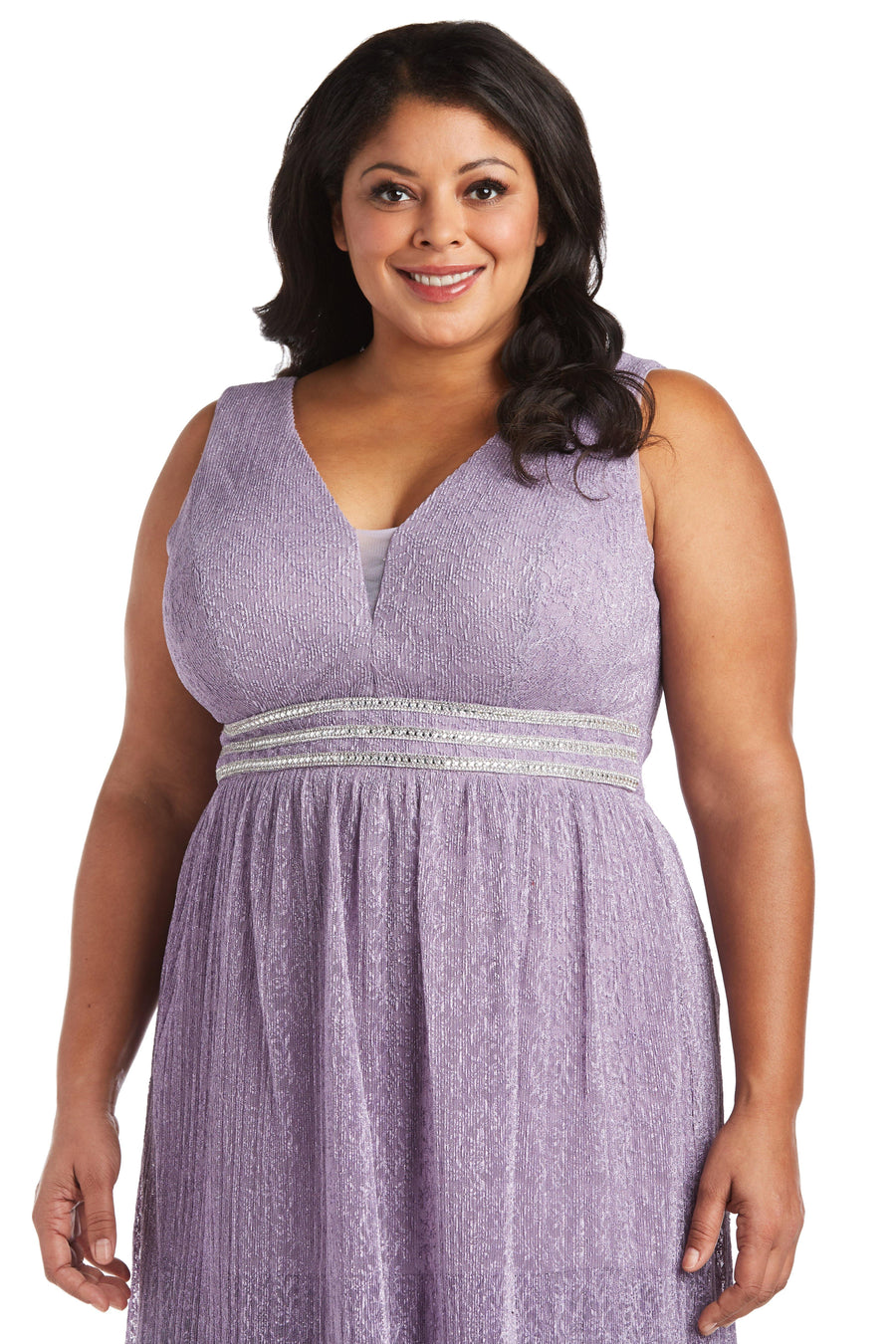 R&M Richards Long Plus Size Formal Dress 7142W - The Dress Outlet