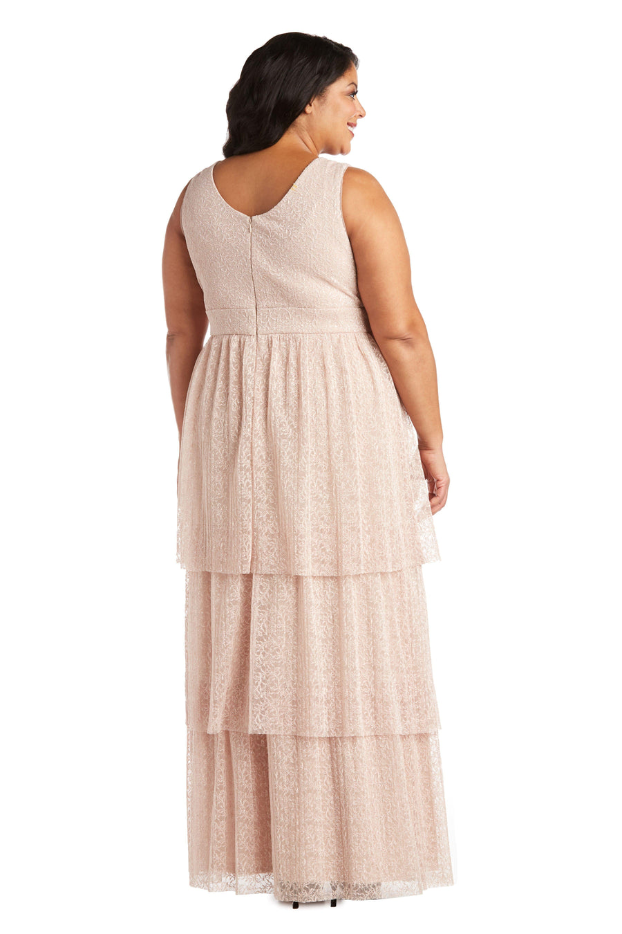 R&M Richards Long Plus Size Formal Dress 7142W - The Dress Outlet