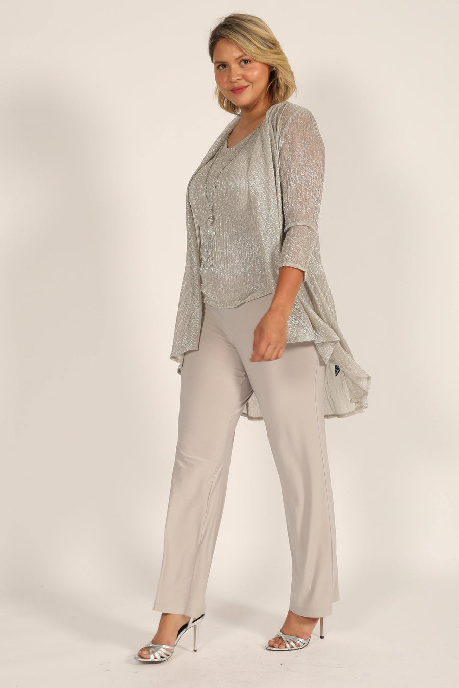 R&M Richards Mother of the Bride Plus Size Pant Set 7162W - The Dress Outlet