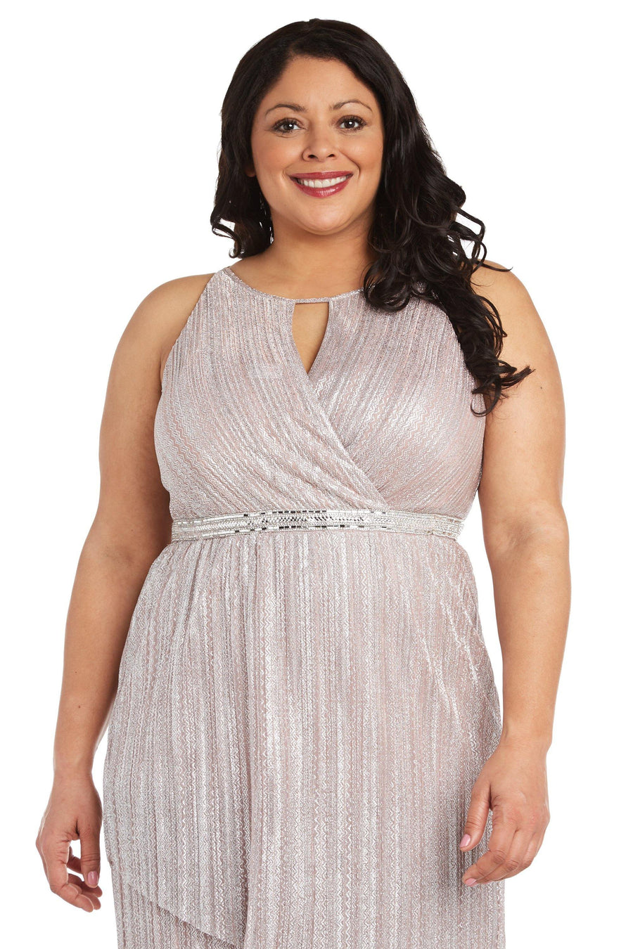 R&M Richards Long Formal Plus Size Dress 7208W - The Dress Outlet