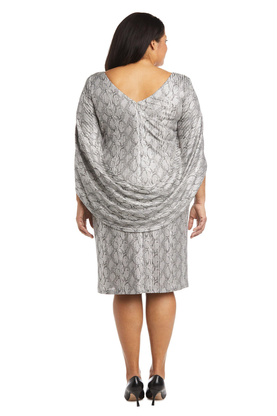 R&M Richards Plus Size Short Cocktail 7211W - The Dress Outlet