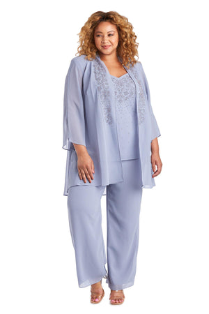 R&M Richards Plus Size Jacket Pant Suit 7216W - The Dress Outlet