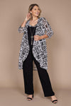 R&M Richards Printed Mesh Jacket Pant Suit 7248 - The Dress Outlet