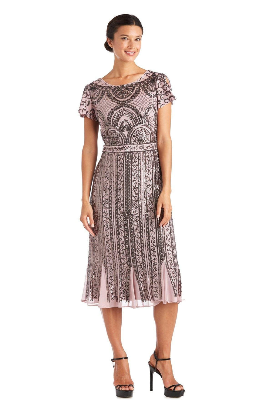 R&M Richards Short Mother of the Bride Dress 7342 - The Dress Outlet