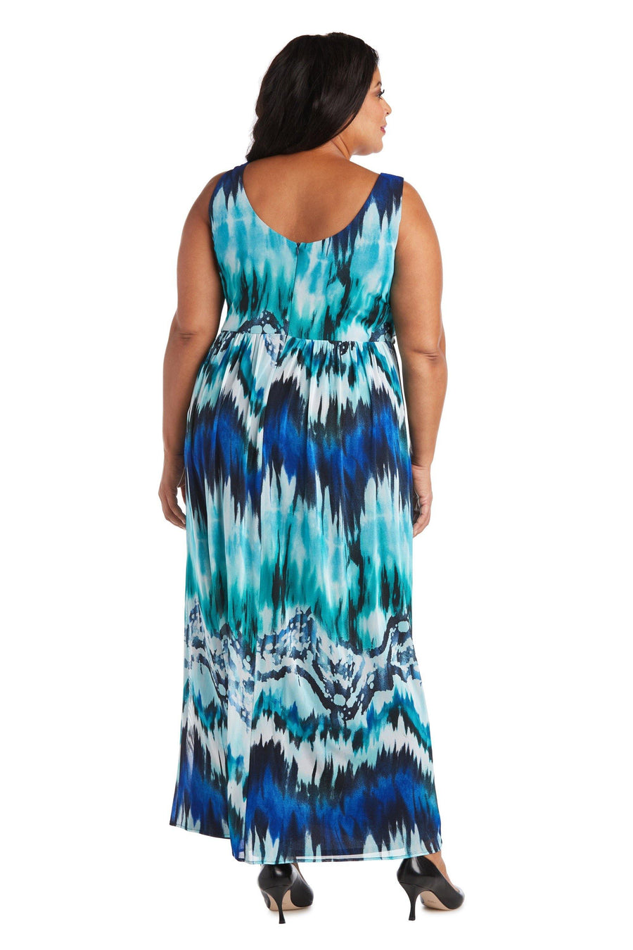 R&M Richards Long Plus Size Formal Dress 7365W - The Dress Outlet