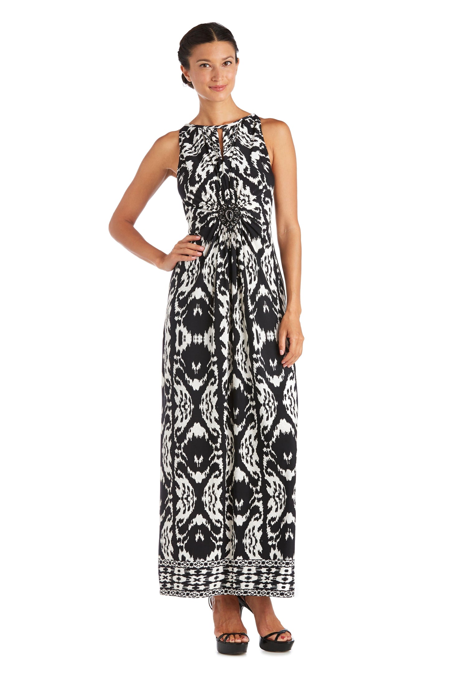 R&M Richards Long Max Dress 7378 - The Dress Outlet