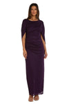 Mother of the Bride Dresses Long Formal Glitter Chiffon Dress Eggplant