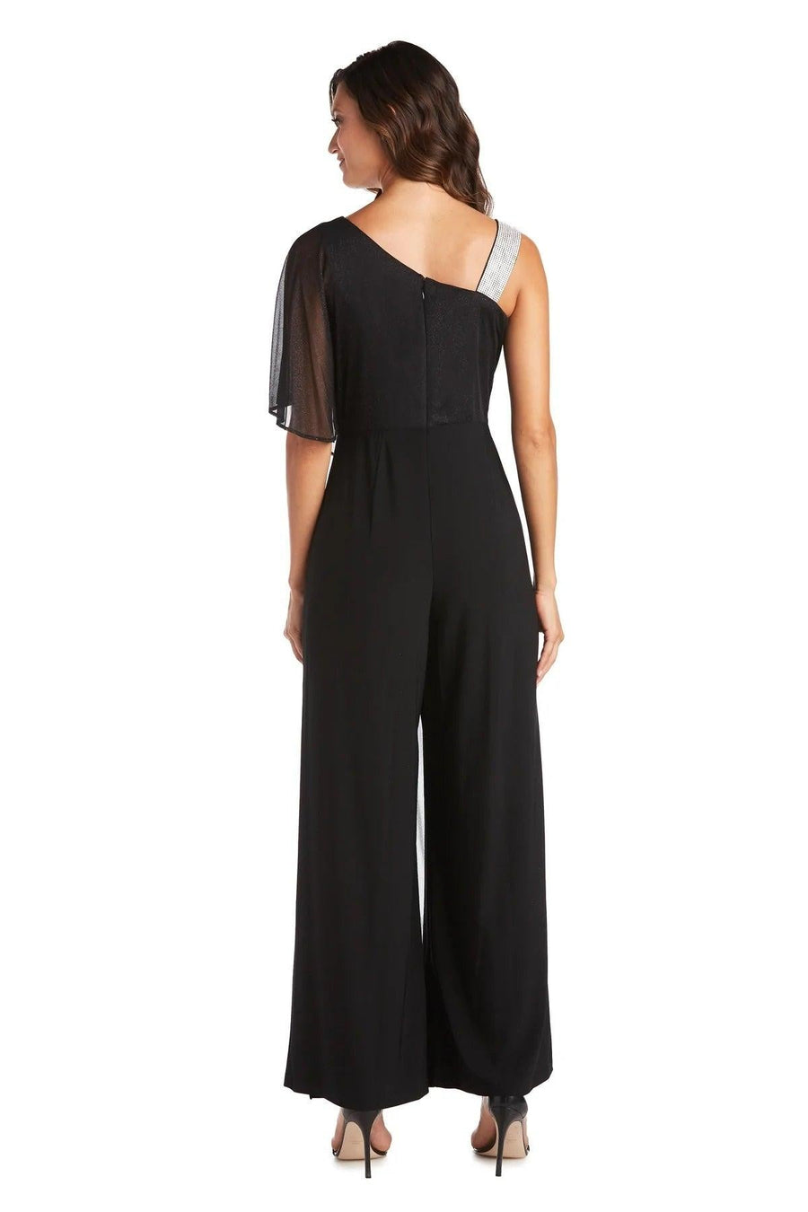 R&M Richards One Shoulder Jumpsuit 7460 - The Dress Outlet