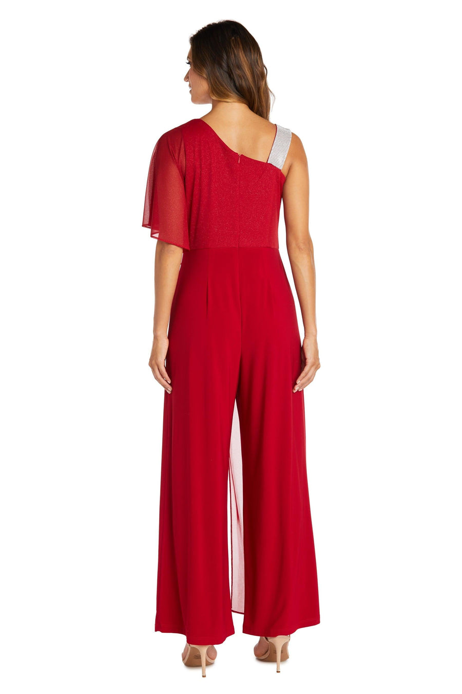 R&M Richards One Shoulder Jumpsuit 7460 - The Dress Outlet