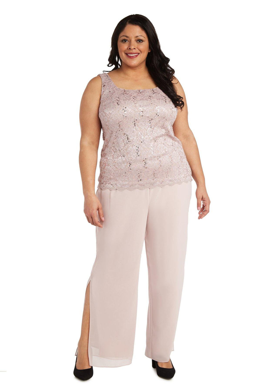 R&M Richards Mother of the Bride Pant Suit Blush