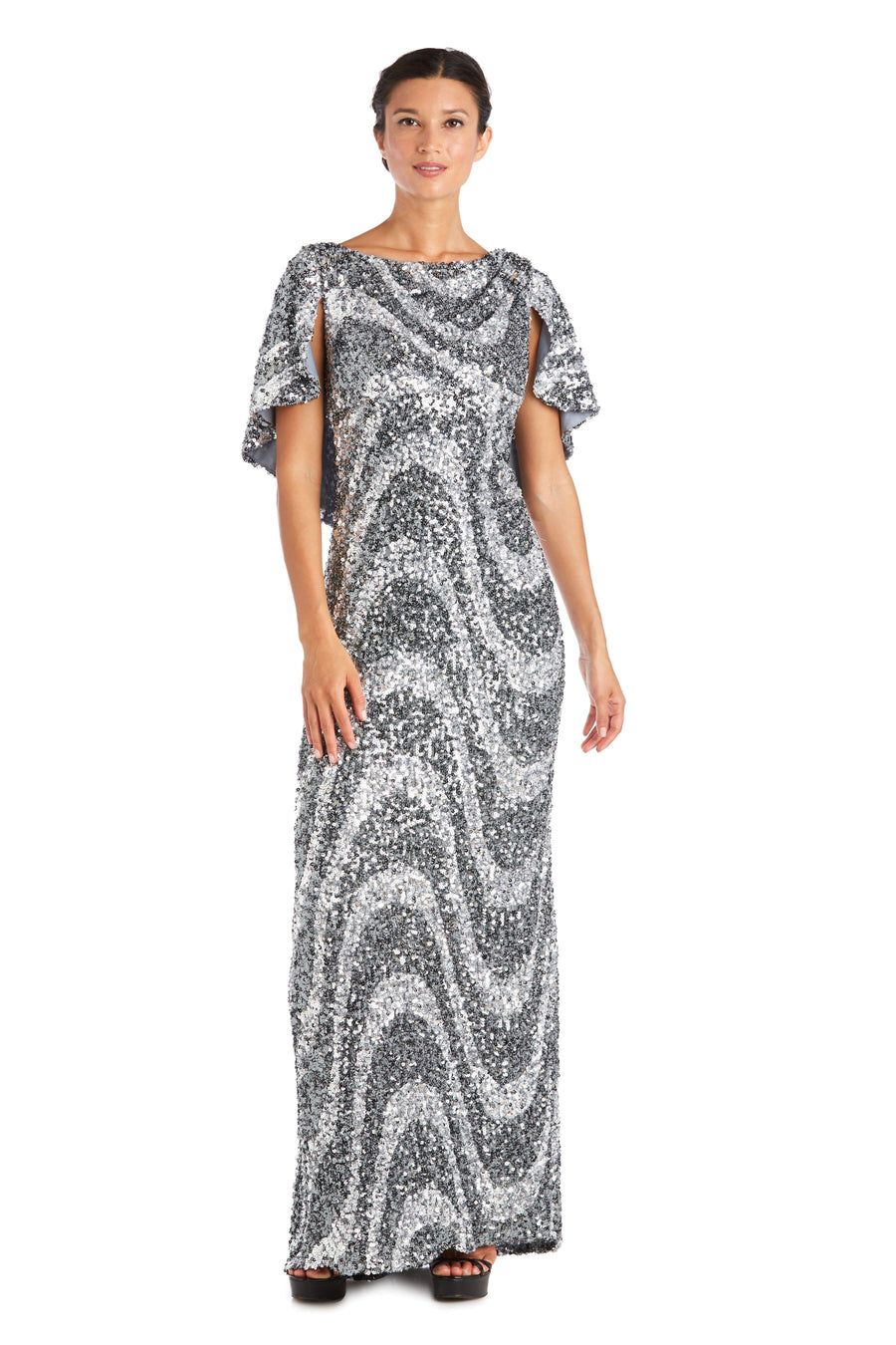 R&M Richards Long Sequin Formal Dress 7510 - The Dress Outlet