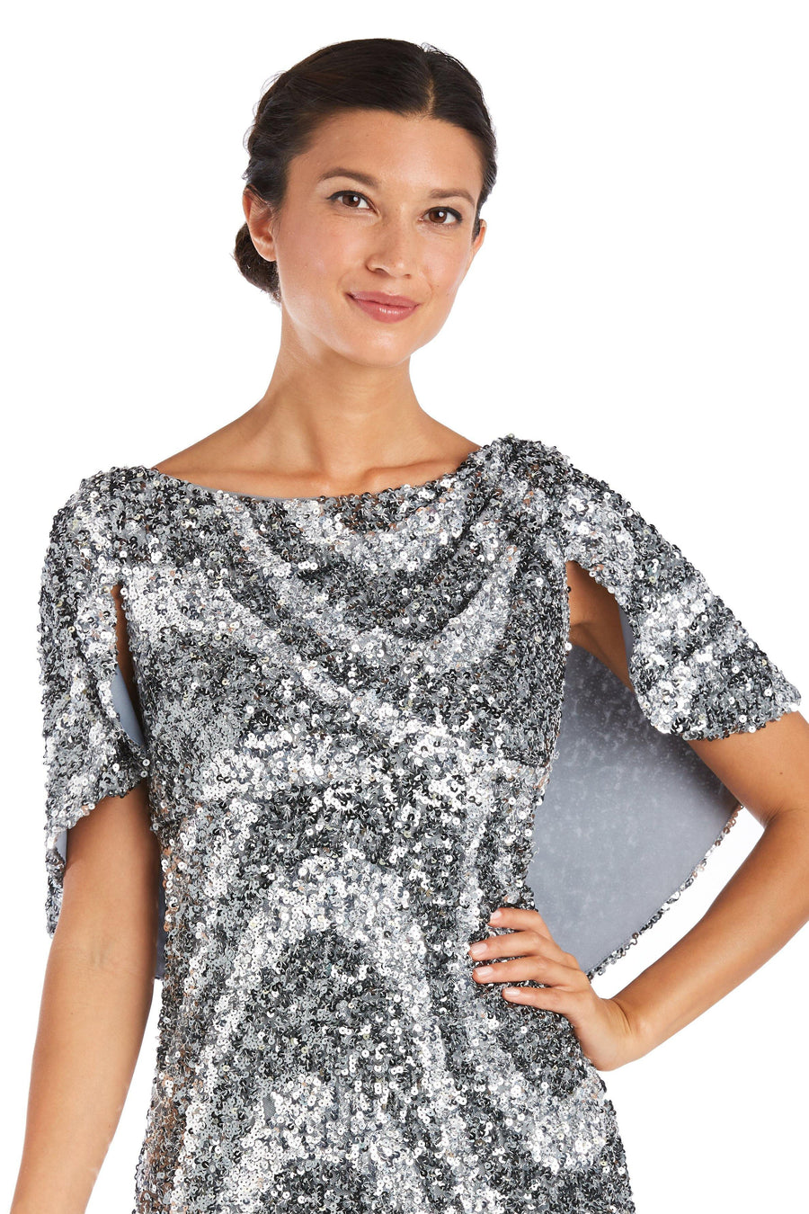 R&M Richards Long Sequin Formal Dress 7510 - The Dress Outlet