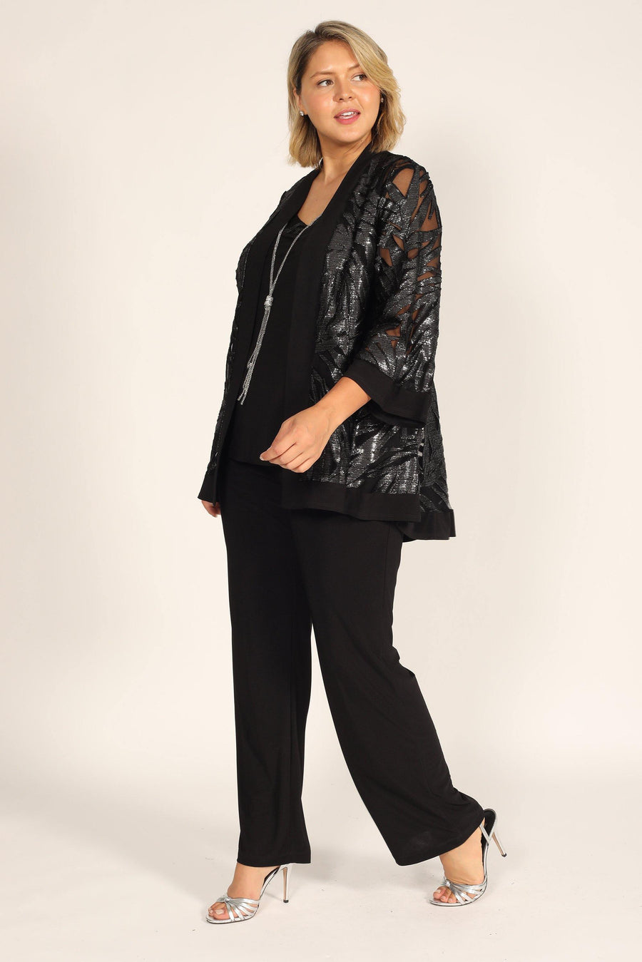 R&M Richards Formal Plus Size Jacket Pant Suit 7547W - The Dress Outlet