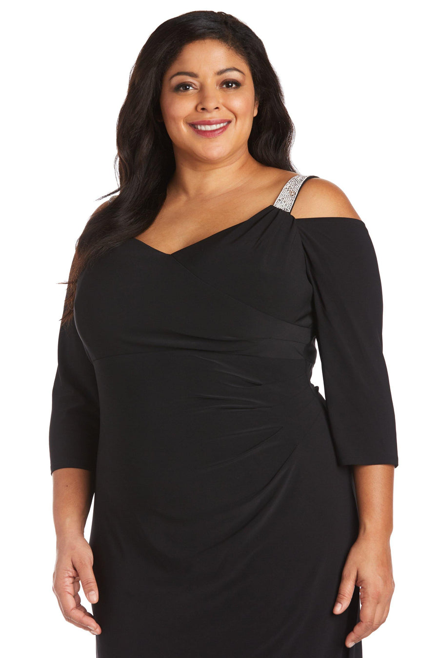 R&M Richards Short Plus Size Cocktail Dress 7549W - The Dress Outlet