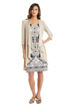 R&M Richards Short Two Piece Print Jacket Dress 7667 - The Dress Outlet