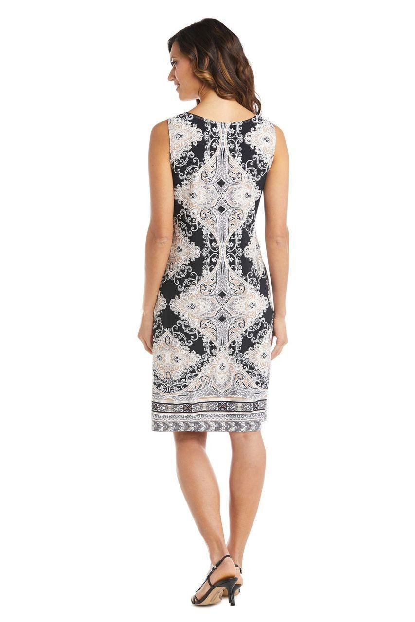 R&M Richards Short Two Piece Print Jacket Dress 7667 - The Dress Outlet