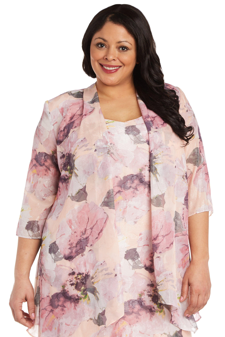 R&M Richards Short Plus Size Jacket Dress 7738W - The Dress Outlet