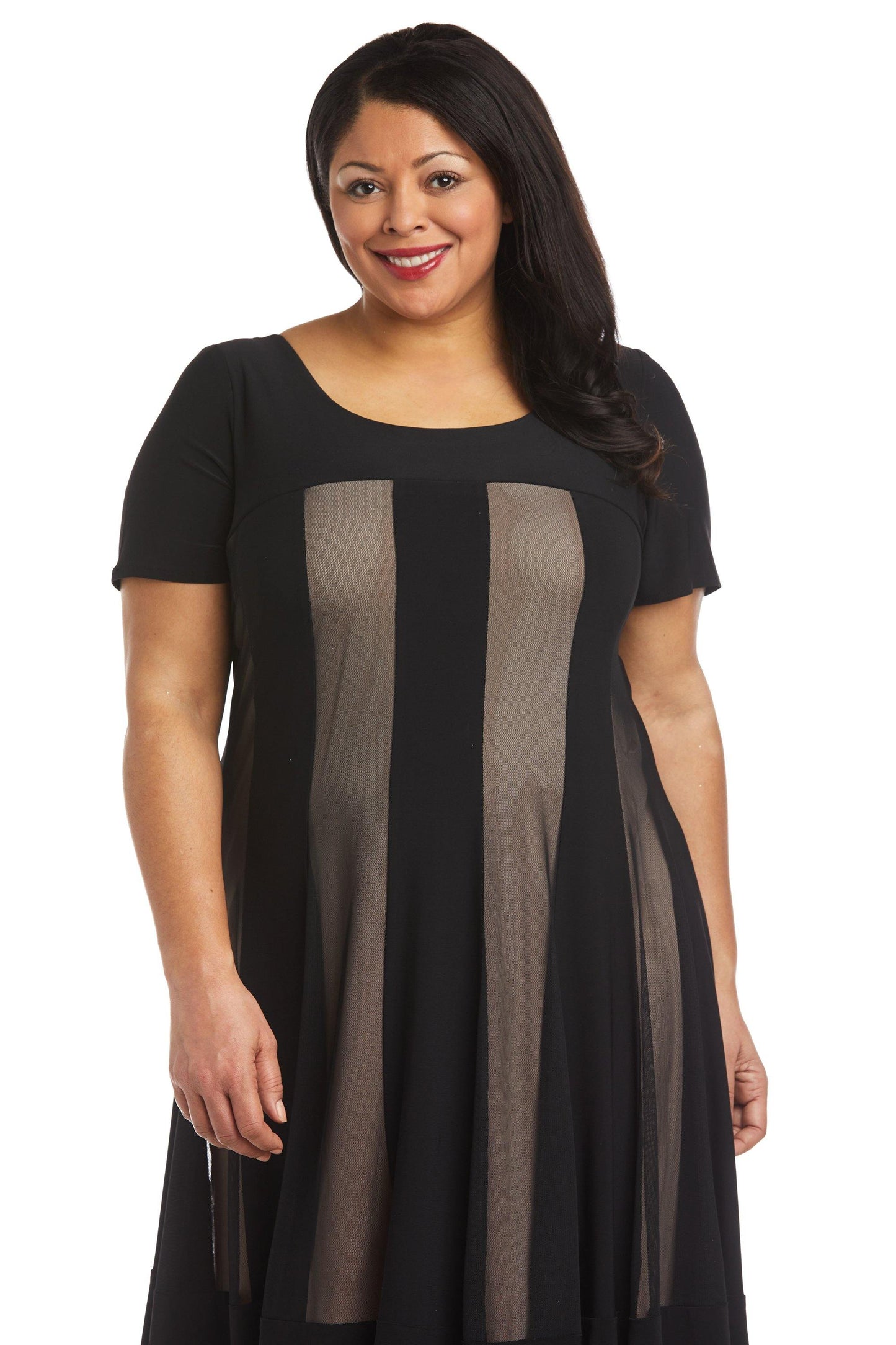 R&M Richards Short Plus Size Cocktail Dress 7759W - The Dress Outlet