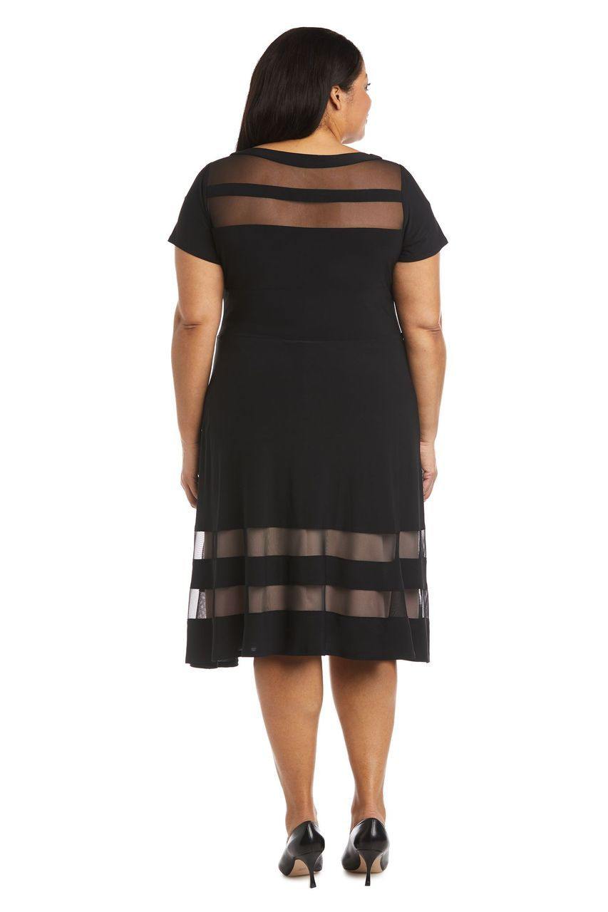 R&M Richards Short Plus Size Cocktail Dress 7771W - The Dress Outlet