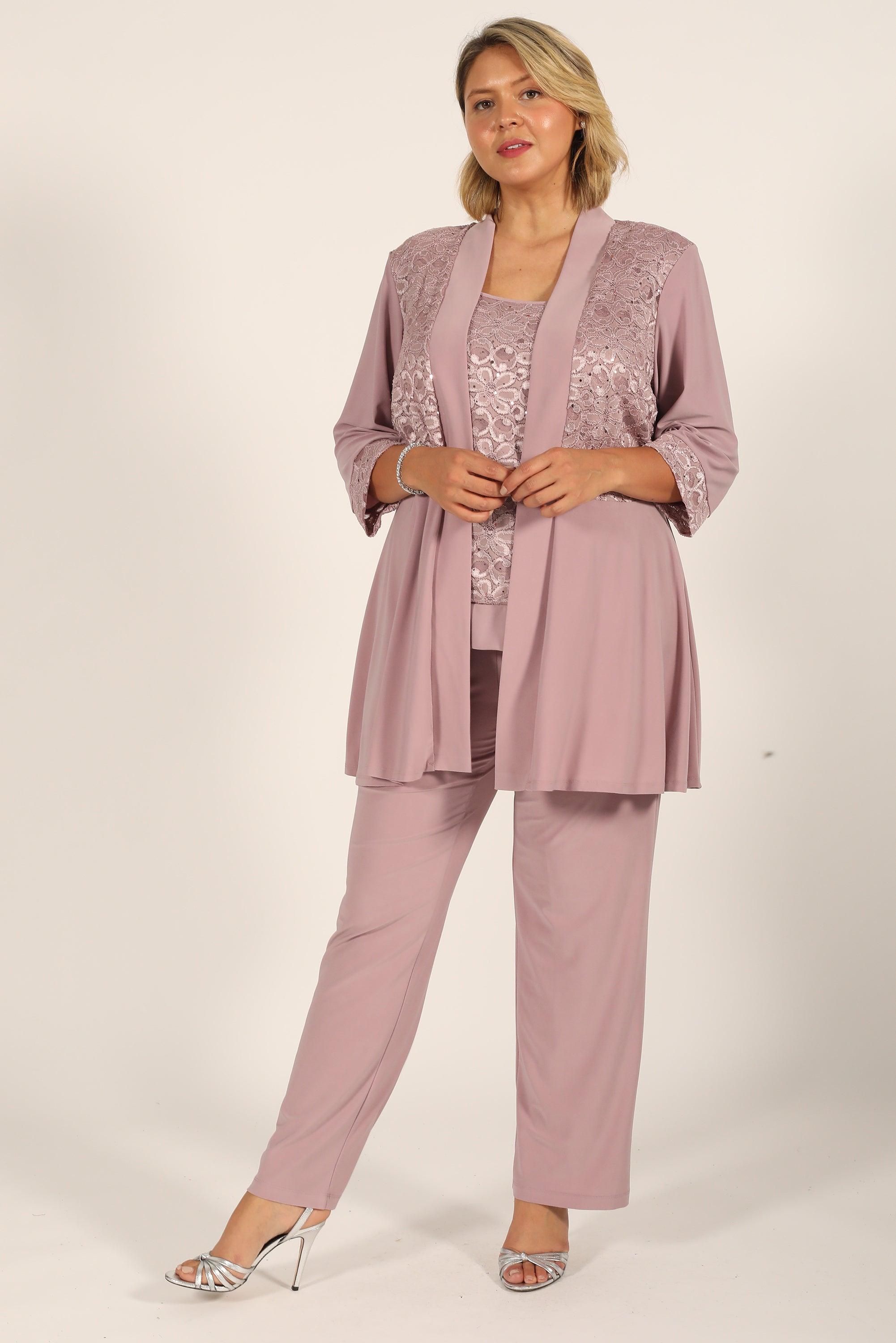 Ru0026M Richards 7772W Mother Of The Bride Formal Plus Size Pant Suit for  $46.99 – The Dress Outlet
