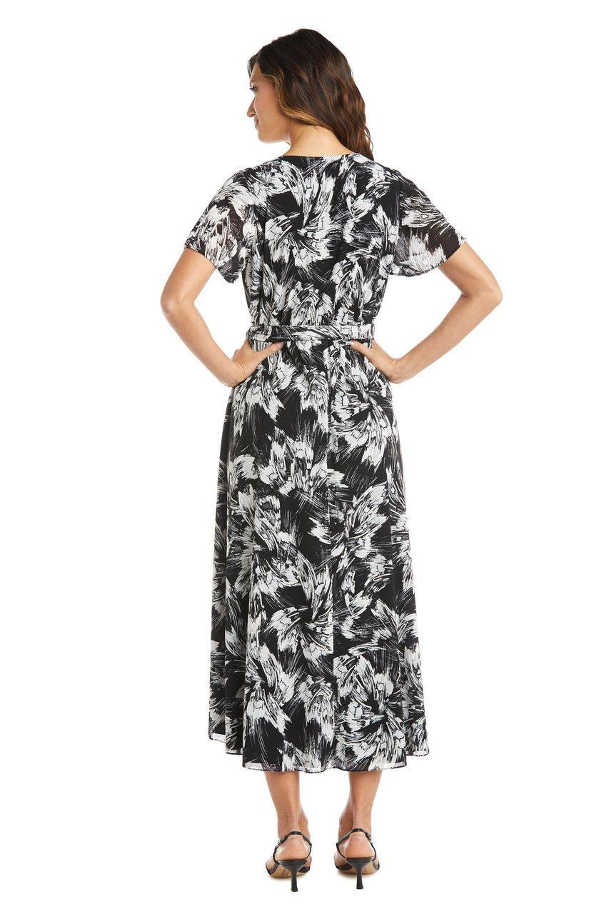 R&M Richards High Low Wrap Dress 7800 - The Dress Outlet