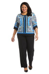 R&M Richards Plus Size Two Piece Pant Set 7834W - The Dress Outlet