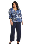 R&M Richards Plus Size Two Piece Pant Set 7854W - The Dress Outlet