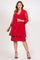 R&M Richards Short Formal Mother of the Bride Plus Size Dress Red