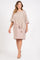 R&M Richards Short Plus Size Mother of the Bride Dress Champagne