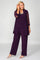 R&M Richards Mother of the Bride Formal Pants Suit plum