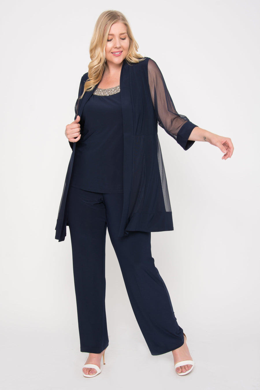 R&M Richards Plus Size Formal Pants Suit 8764W