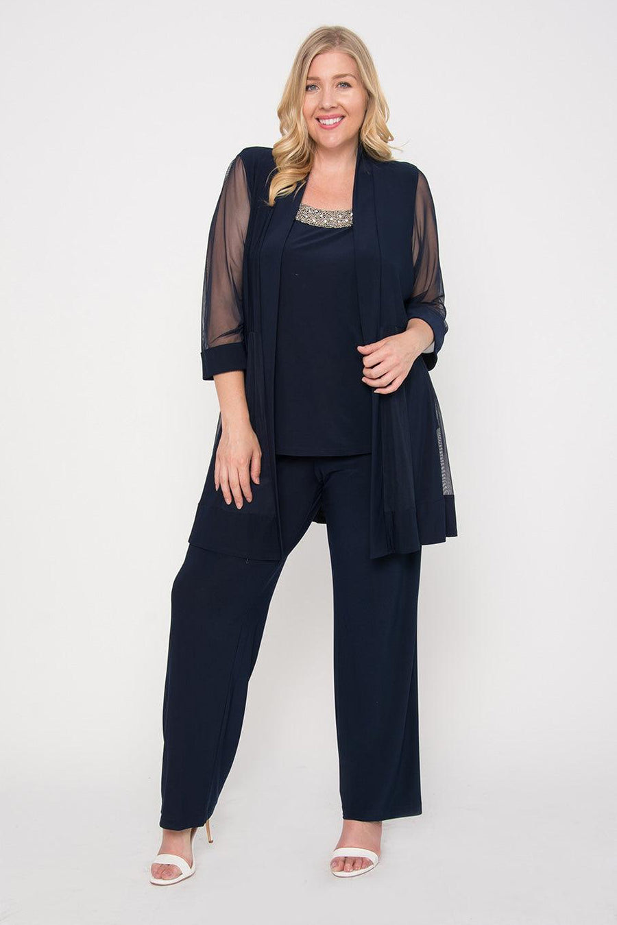 R&M Richards Plus Size Formal Pants Suit - The Dress Outlet R&M Richards