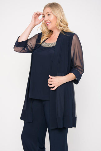 Navy R&M Richards 8764W Plus Size Formal Pants Suit for $80.99 – The ...