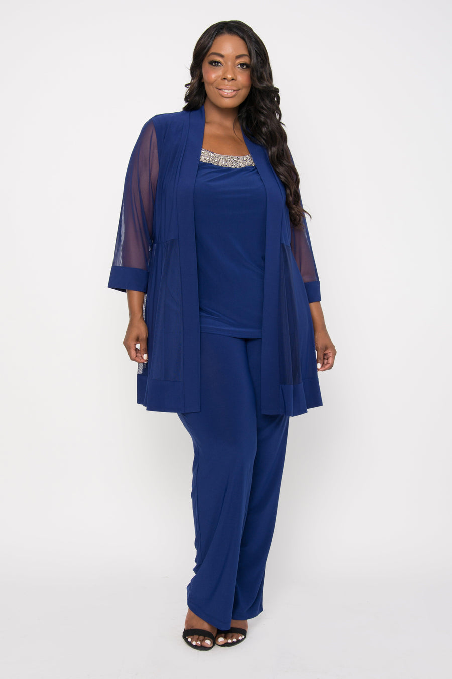 R&M Richards Plus Size Formal Pants Suit - The Dress Outlet R&M Richards